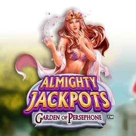 Almighty Jackpots: Garden of Persephone by Novomatic, showcased at slotoroocasino.com – game logo