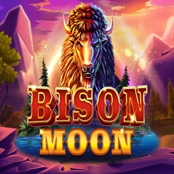 Bison Moon slot logo by Northern Lights Gaming at Slotoro Casino