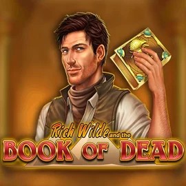 Book of Dead slot logo by Play'n GO at Slotoro Casino