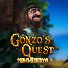 Gonzo's Quest Megaways slot logo by Red Tiger Gaming at Slotoro Casino