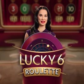 Lucky 6 Roulette slot logo by Pragmatic Play at Slotoro Casino