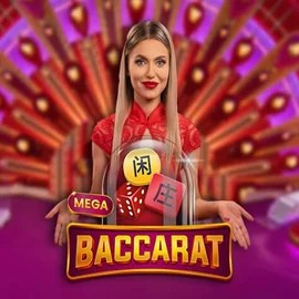 Mega Baccarat logo by Pragmatic Play Slotoro Casino