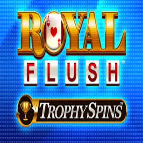 Royal Flush Trophy Spins by Greentube, showcased at slotoroocasino.com – game logo