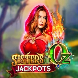 Sisters Of Oz Jackpots slot logo by Triple Edge Studios at Slotoro Casino