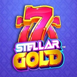 Stellar Gold logo by Snowborn Games at Slotoro Casino