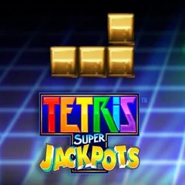 Tetris Super Jackpots slot visual from WMS available on slotoroocasino.com